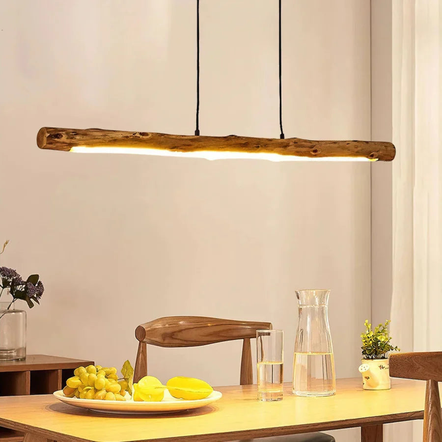 LUMORA – Dimbare houten hanglamp met warm LED licht