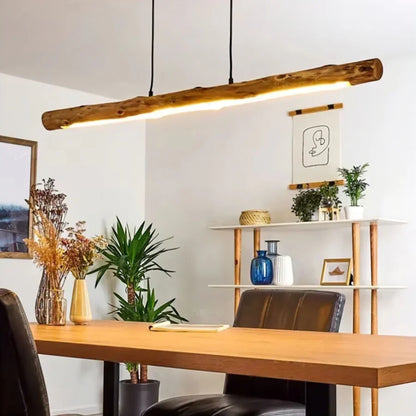 LUMORA – Dimbare houten hanglamp met warm LED licht