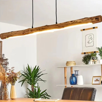 LUMORA – Dimbare houten hanglamp met warm LED licht