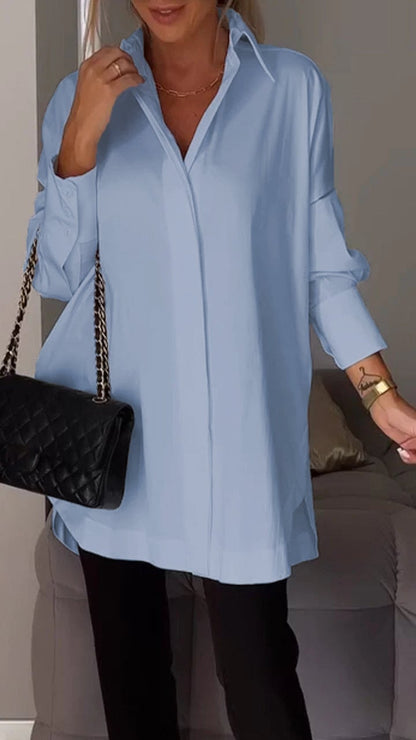 Khloe Gesner™ Shirt with lapel slit