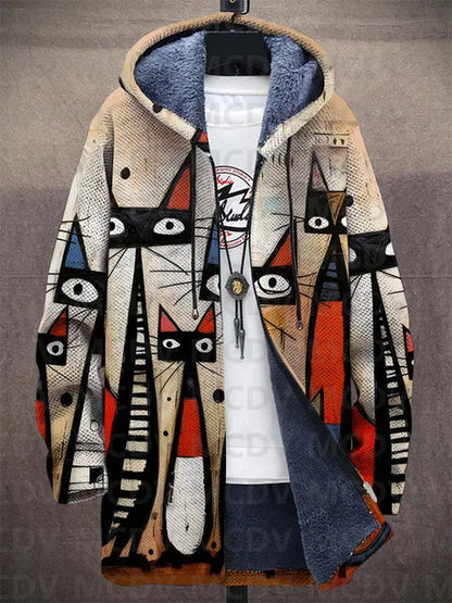 Kiara | Unisex-Kapuzenjacke, inspiriert von luxuriöser Kunst