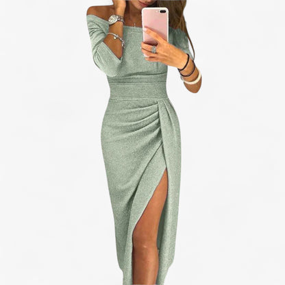 Alwinna Damen Kleid – Berührung Elegant Freizeit & Anlass