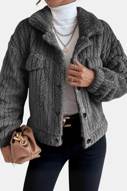 Kitty – Ultra-Soft Winter Jacket with Pearl Buttons