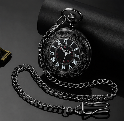 Klassische Herren-Taschenuhr | Vintage | Quarzwerk | GoldZeiger