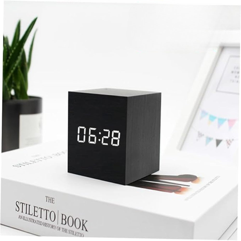 TimeCube Mini | LED Digital Alarm Clock with Compact Design for Modern Living Spaces