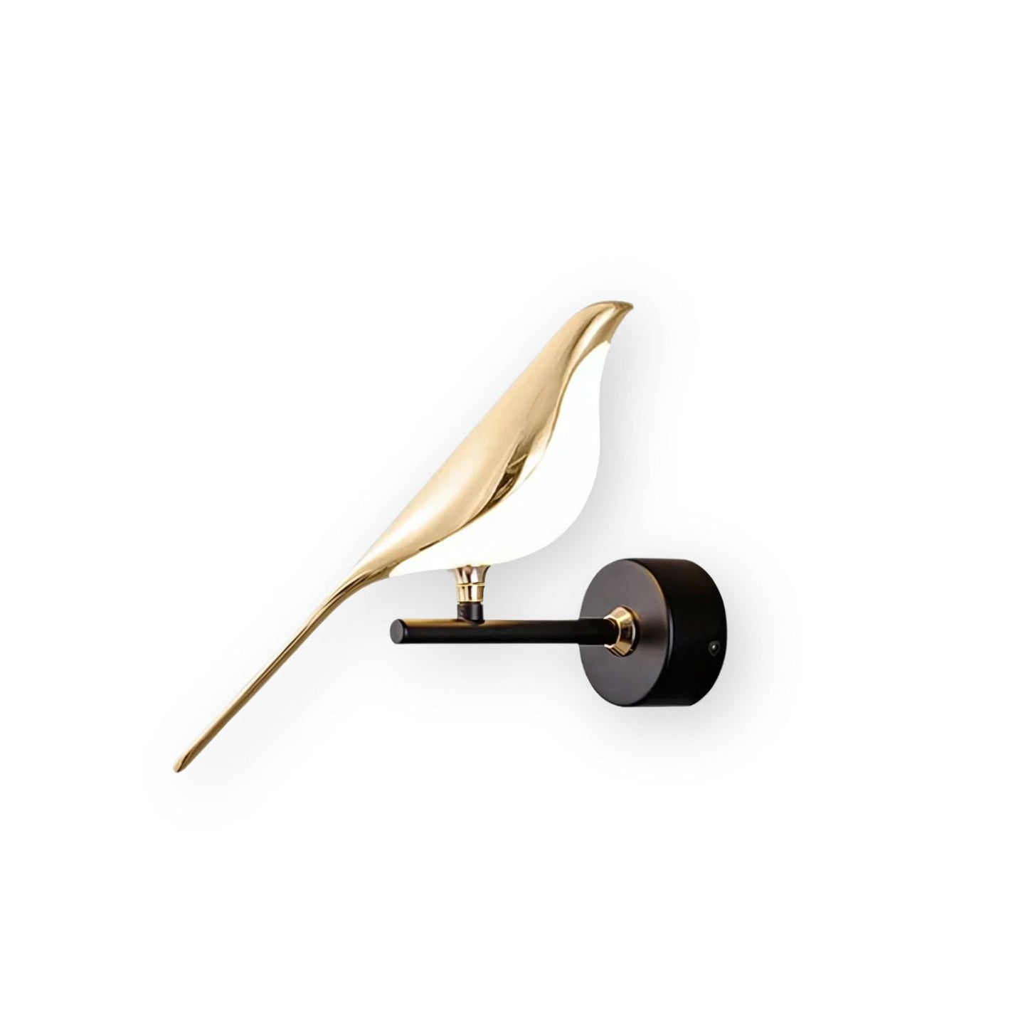 Malo | Moderne Vogel Wandlamp – Luxe Goudkleurig Design met Energiezuinige LED