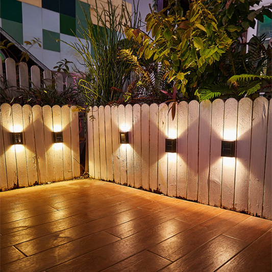 Kabellose LED-Solar-Wandleuchten Deluxe