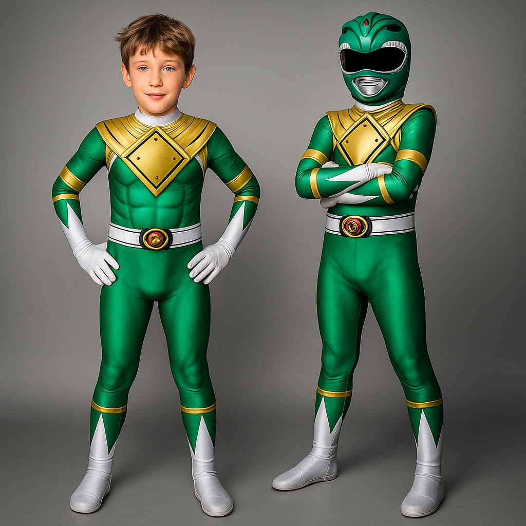 Dynamic Hero Costume Set for Kids with Matching Mask
