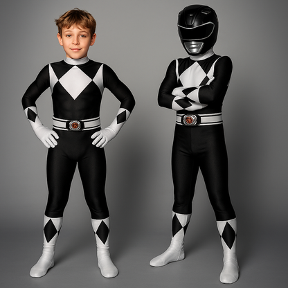 Dynamic Hero Costume Set for Kids with Matching Mask