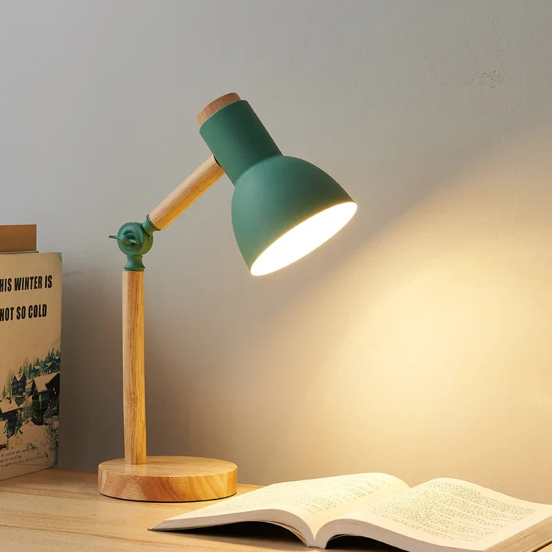 Kreative Nordische Tischlampe Holzkunst – Elegantes Licht für Gemütliches Ambiente 1