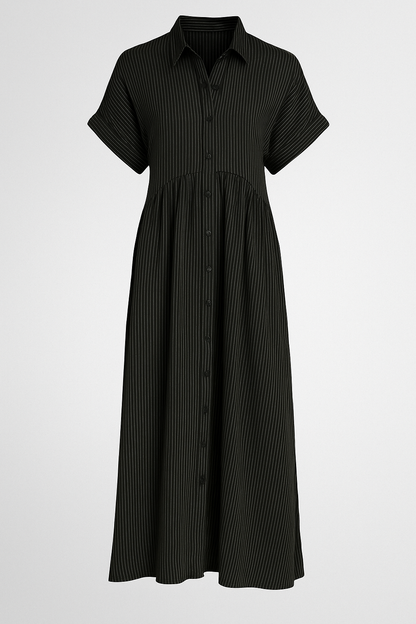 Women's Midi Dress with Pockets – Casual Flowy Everyday Dress
