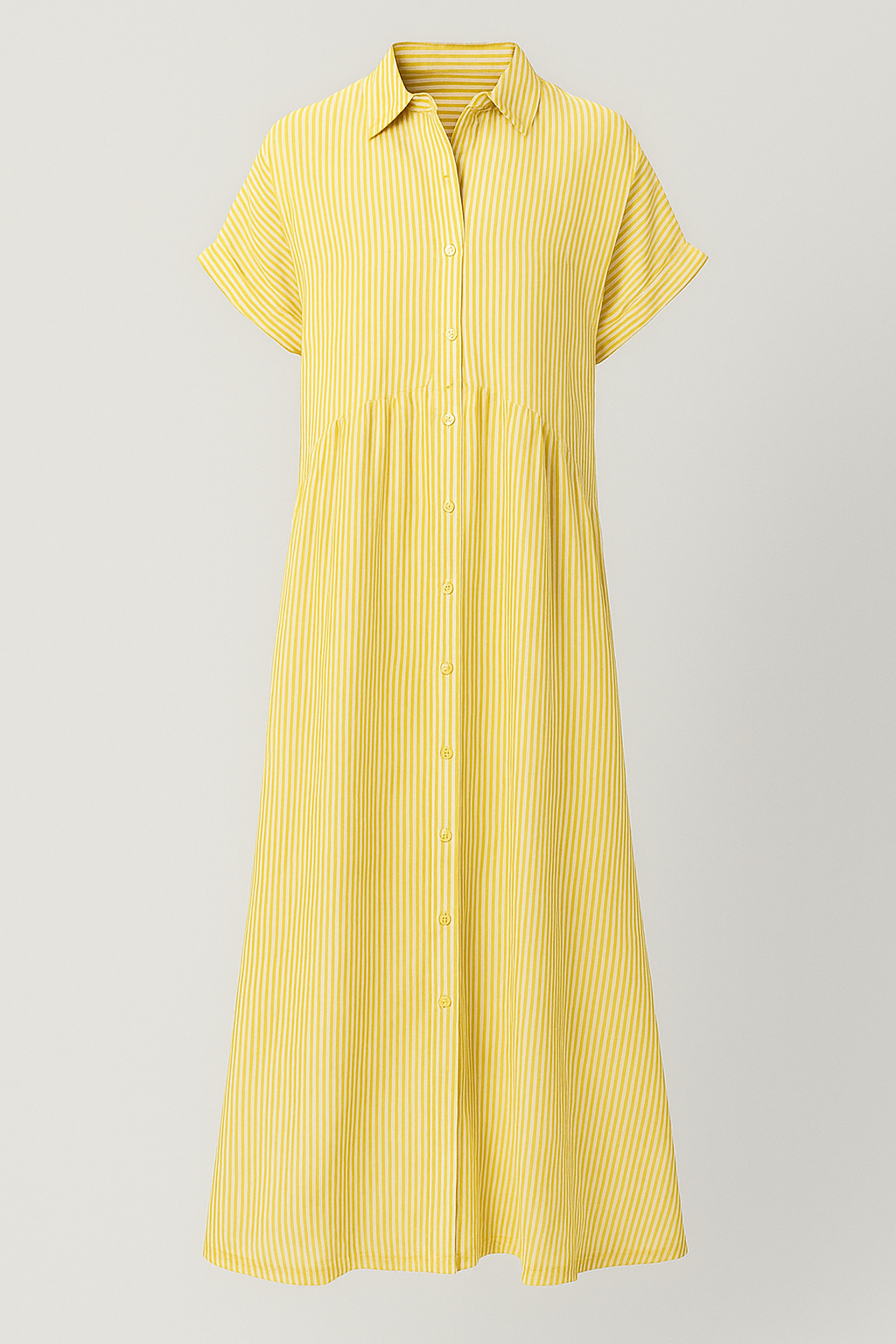 Chic Women's Midi Dress with Handy Pockets