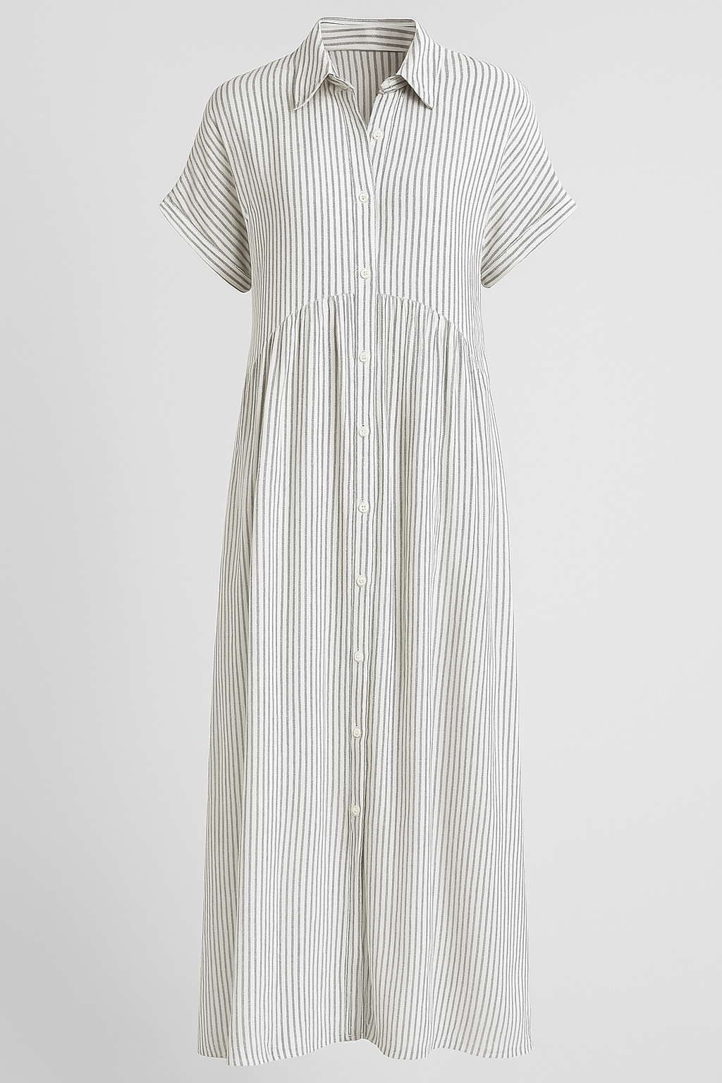 Chic Women's Midi Dress with Handy Pockets