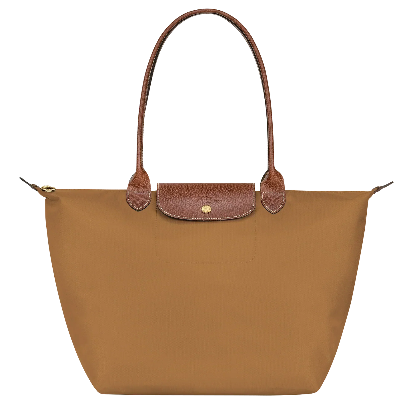 Große Nylon Shopper — Camel