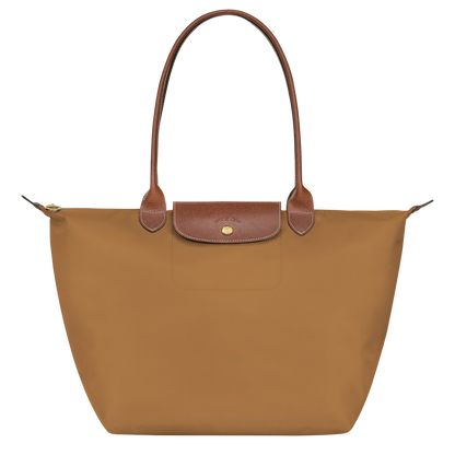 Große Nylon Shopper — Camel