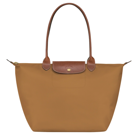 Große Nylon Shopper — Camel