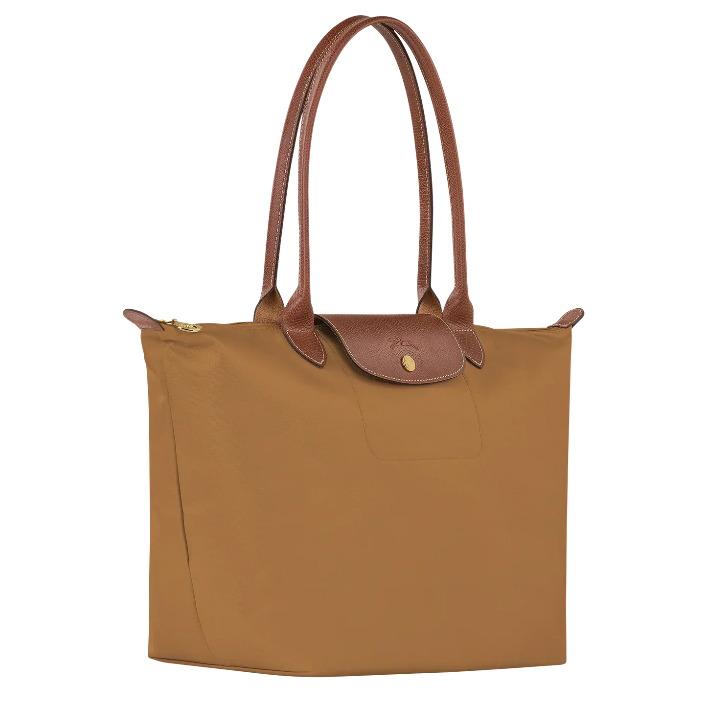 Große Nylon Shopper — Camel