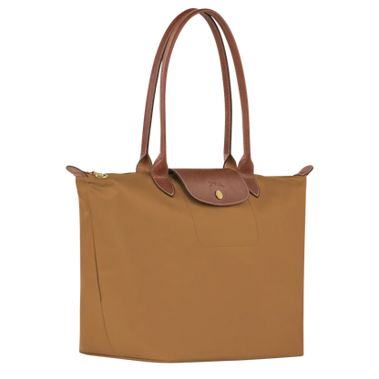 Große Nylon Shopper — Camel
