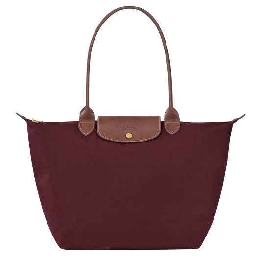 Longchamp - Stor väska Le Pliage, Bordeaux