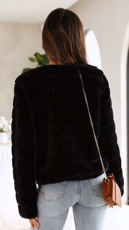 Luxe Dames Crop Jasje - Veloura