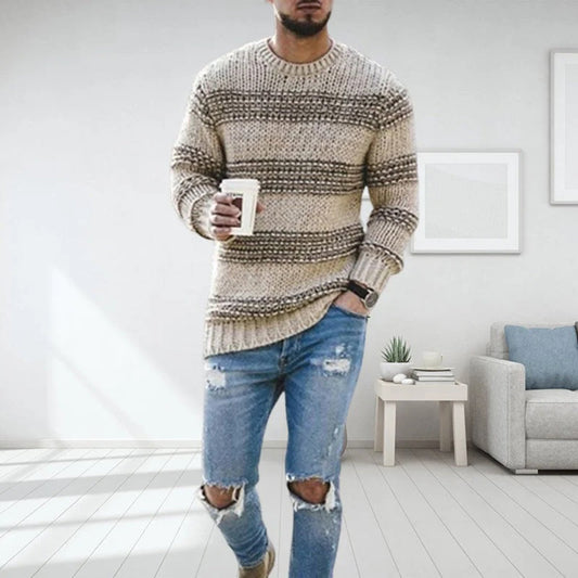 Men’s Soft Knit Jumper – Breathable Lightweight Sweater for Everyday Smart Casual Wear