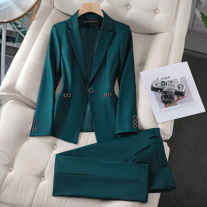 Clara - Geraffineerde Blazer  En Broekset Voor Moeiteloze Stijl