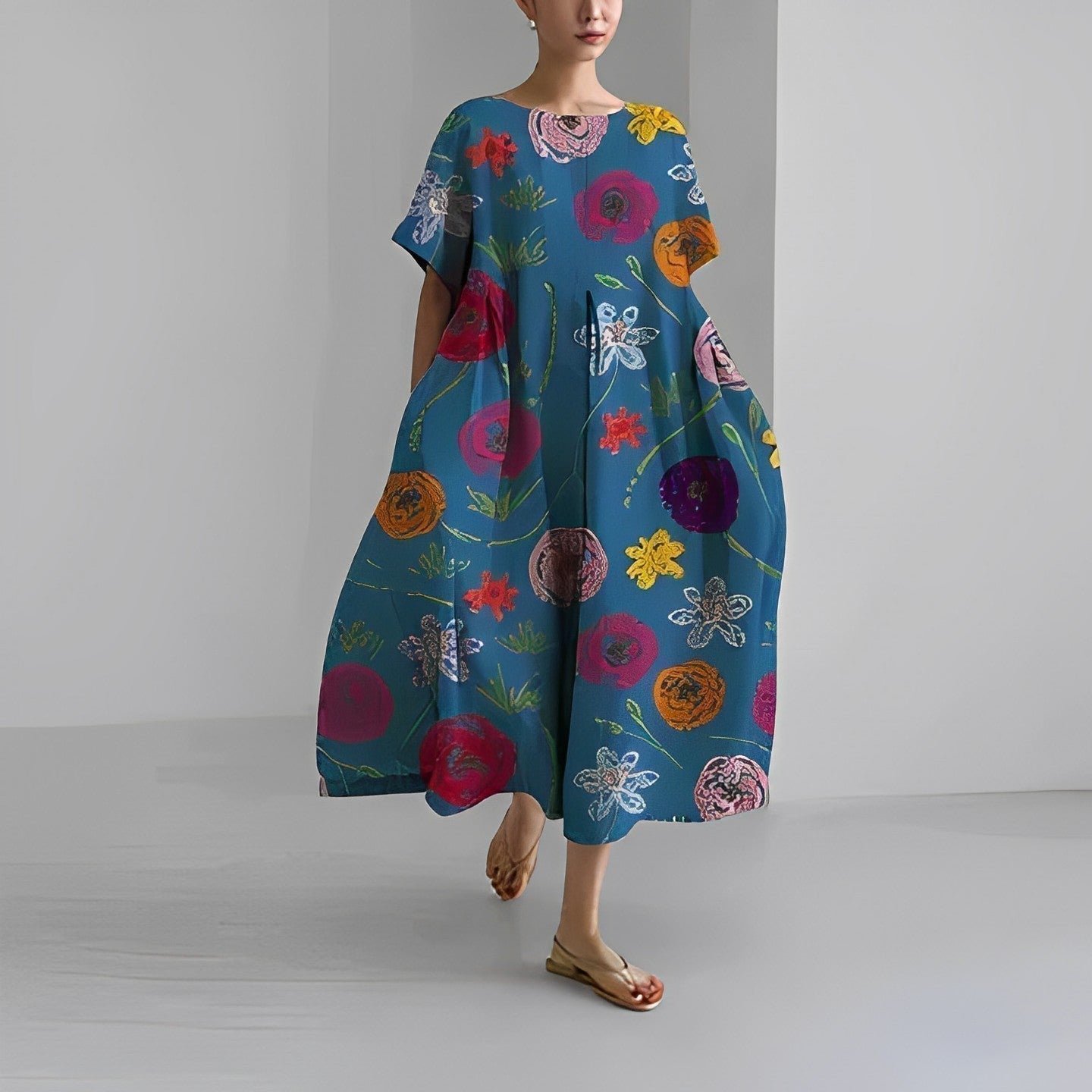 Simona™ Vestido Maxi Bohemio