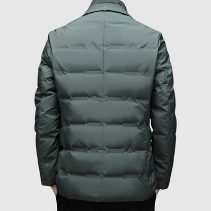 Blazer Homme Matelassé Hiver à Revers Élégant