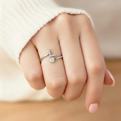 BAGUE AJUSTABLE SIGNATURE AVEC INITIALES