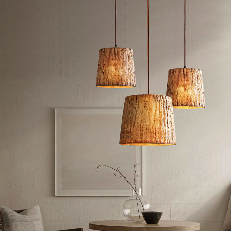 Lampa Wisząca z Drewna LED do Salon i Jadalni – Rustykalny Design, Regulowana Wysokość, Idealna Nad Stół 1