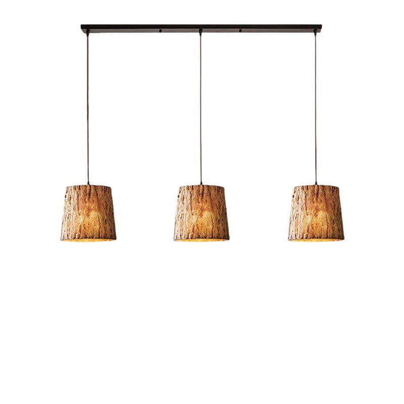 Lampa Wisząca z Drewna LED do Salon i Jadalni – Rustykalny Design, Regulowana Wysokość, Idealna Nad Stół 4