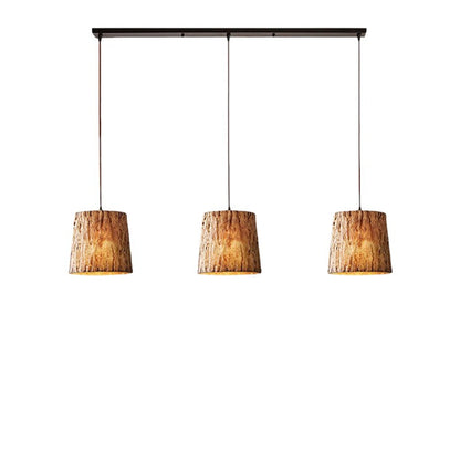 Lampa Wisząca z Drewna LED do Salon i Jadalni – Rustykalny Design, Regulowana Wysokość, Idealna Nad Stół 4