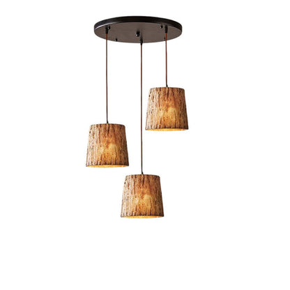 Lampa Wisząca z Drewna LED do Salon i Jadalni – Rustykalny Design, Regulowana Wysokość, Idealna Nad Stół 5