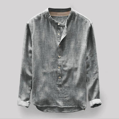 Langarmshirt Herren | Button-Down-Kragen & souveräner Look