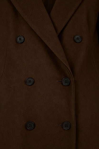 Long Brown Women's Winter Coat