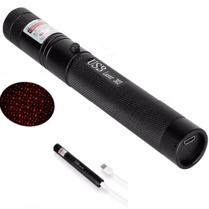 Laserpen 10000m Bereik USB Oplaadbaar Metaal Instelbare Focus Rood Groen | Restfield