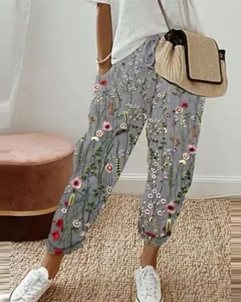 Lässige Leinenhose Damen mit Praktischen Taschen | Bequeme Sommermode für Alltag 1