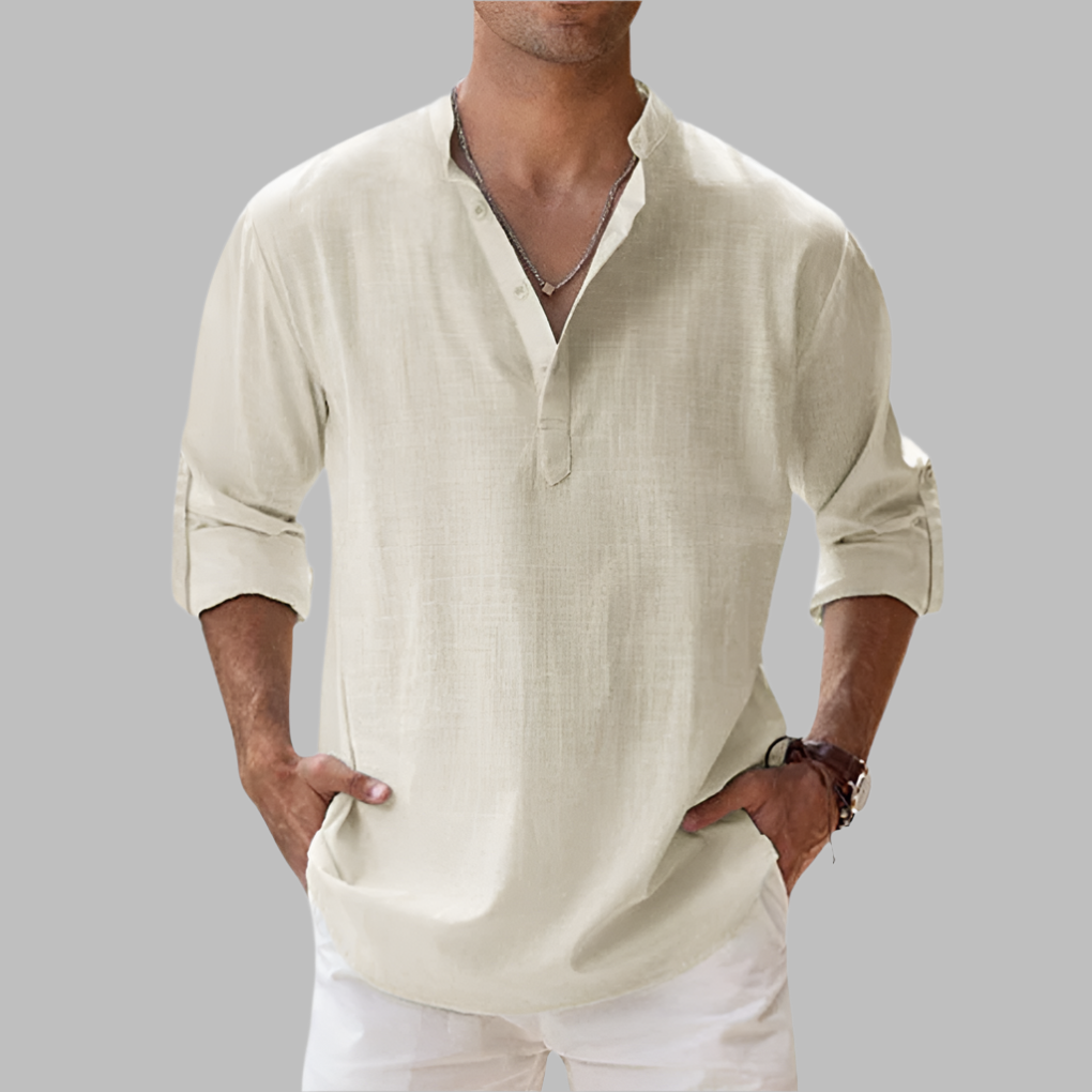 Lässiges Herren-Leinenhemd | Atmungsaktiver Stoff für Komfort und Stil 4