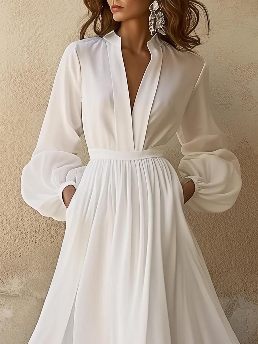 Charlotte | Women's Floral Maxi Dress With Long Sleeves And Pleated Skirt | Elegant