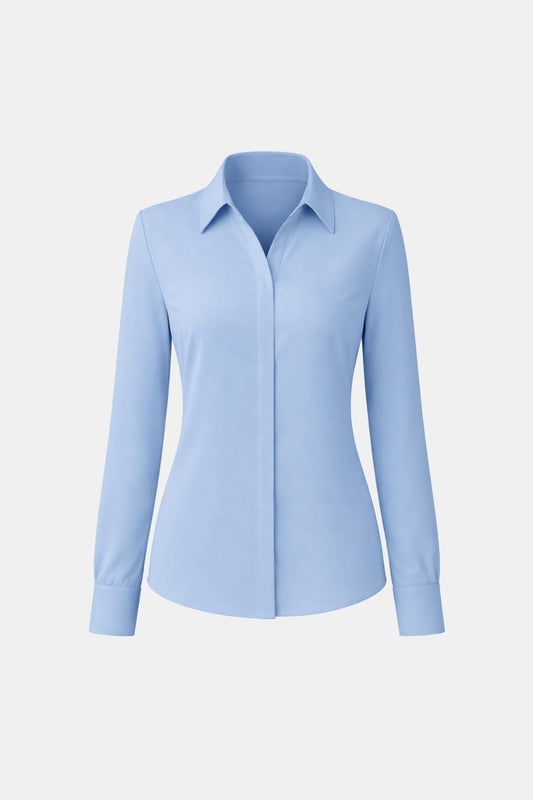 Laura - Tailored Button-Up Classic Blouse