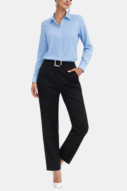 Laura - Tailored Button-Up Classic Blouse