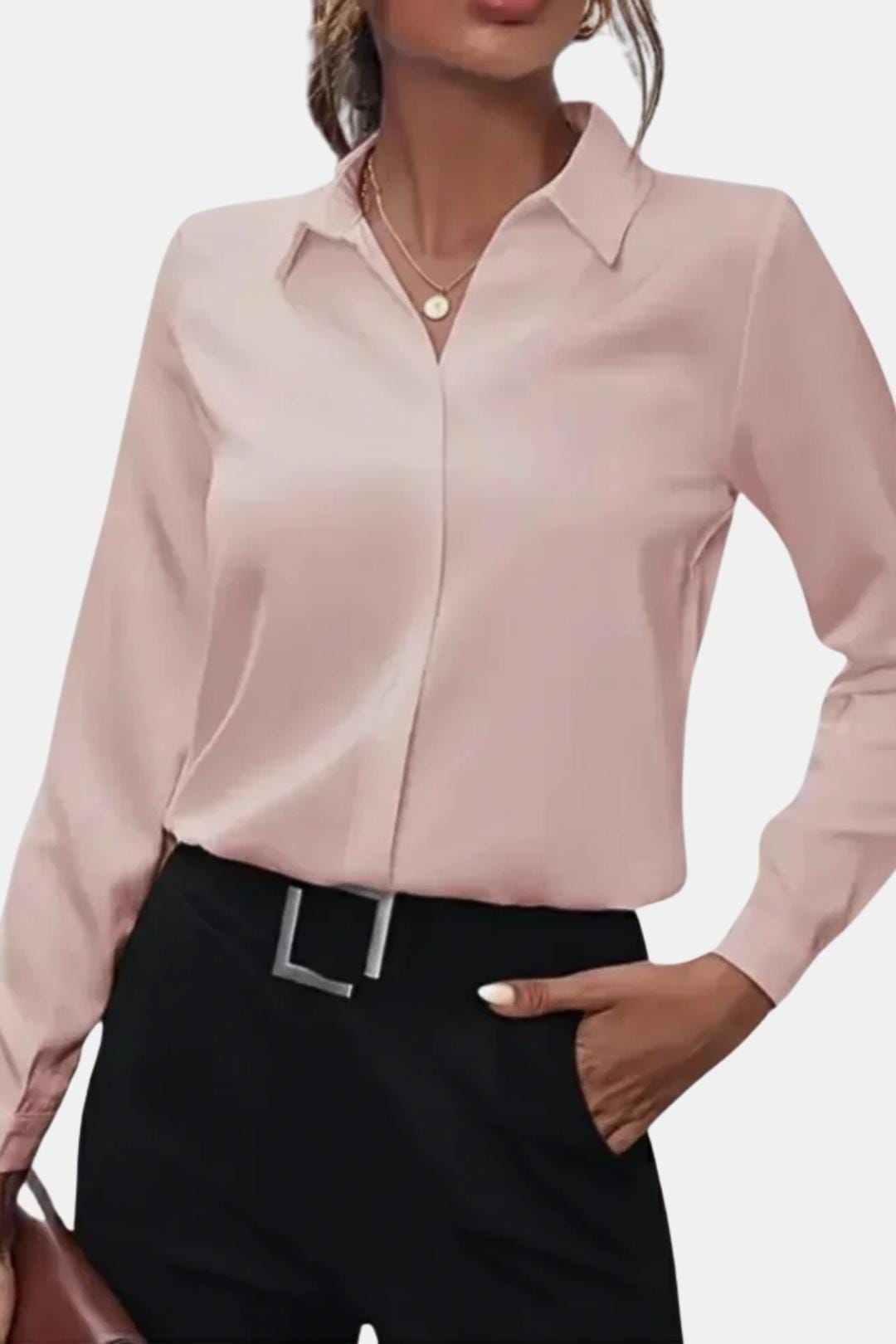 Laura - Tailored Button-Up Classic Blouse