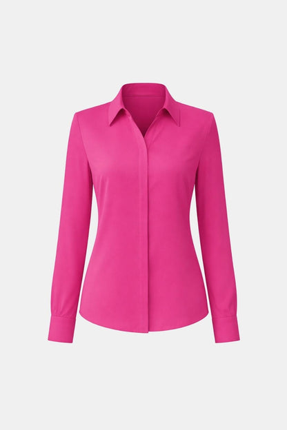 Laura - Tailored Button-Up Classic Blouse