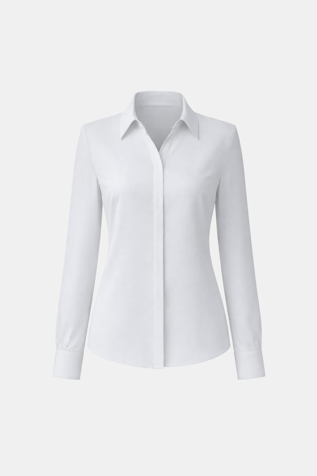 Laura - Tailored Button-Up Classic Blouse