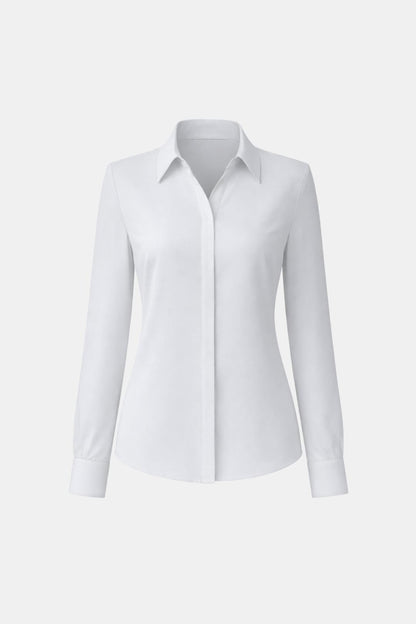 Laura - Tailored Button-Up Classic Blouse