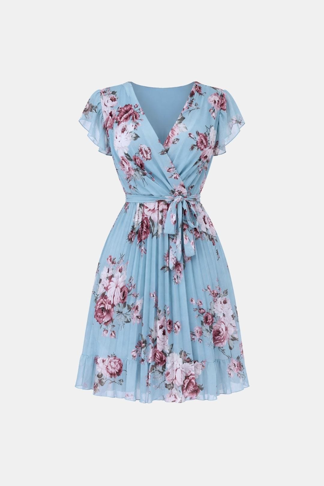 Laurena - Elegant Print Floral Dress