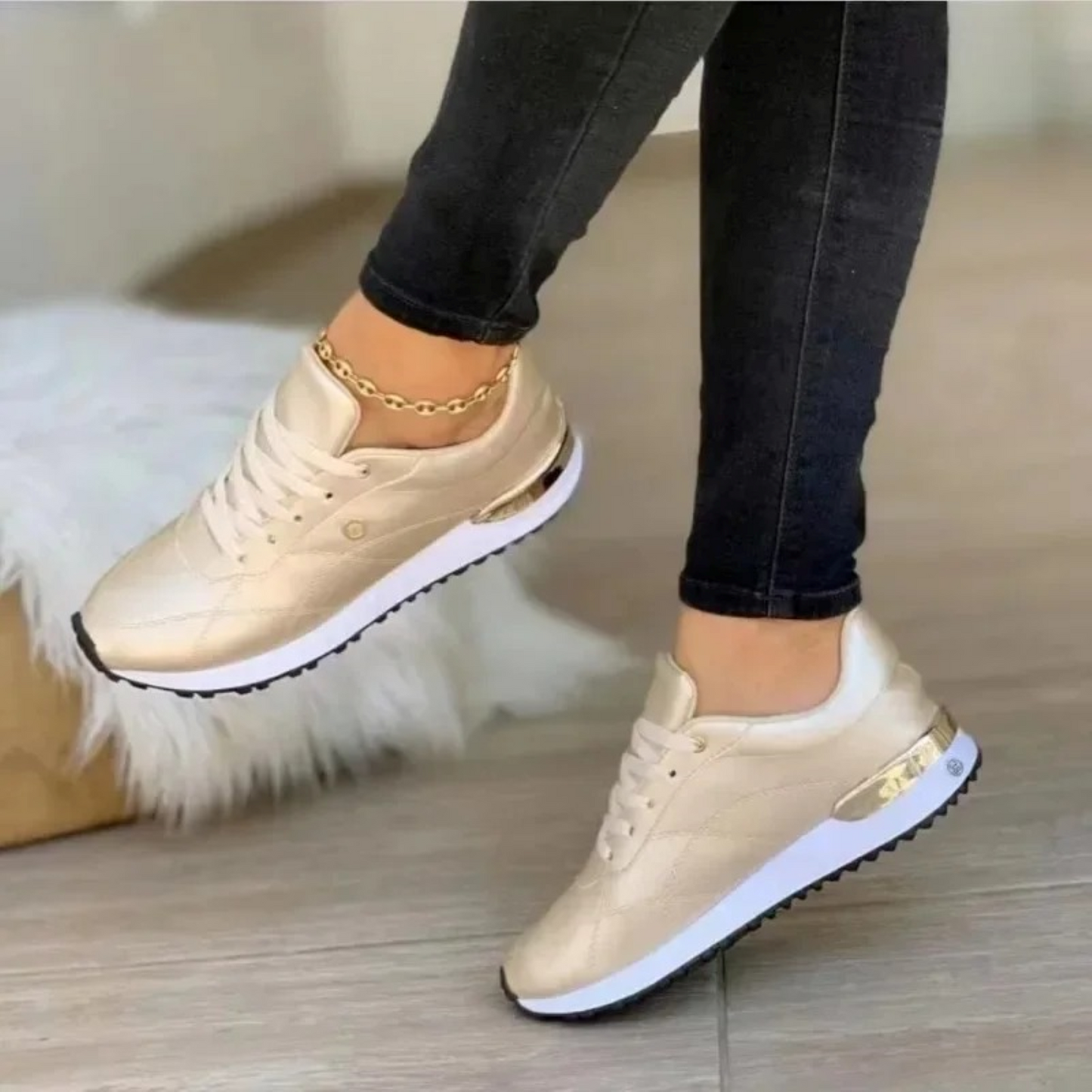 Bequeme Leder Damen Sneakers - Celia