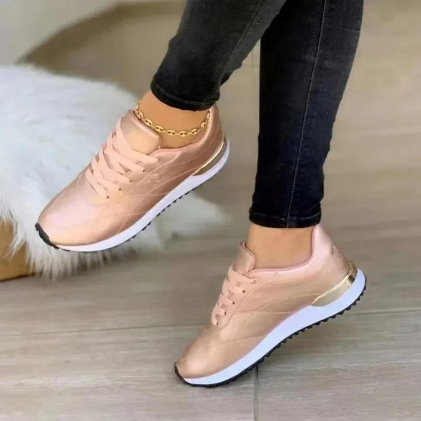 Bequeme Leder Damen Sneakers - Celia