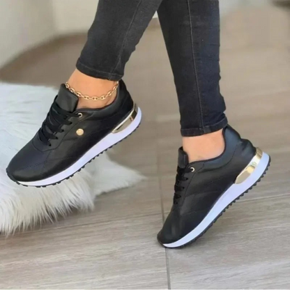 Bequeme Leder Damen Sneakers - Celia