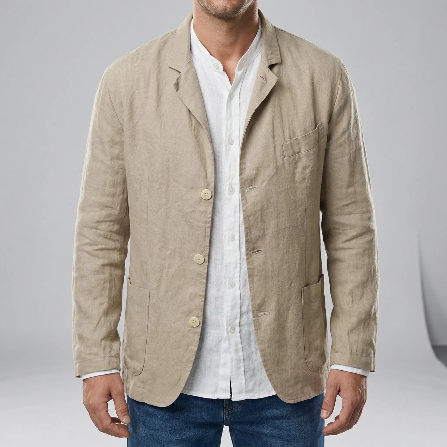 Leichte Jacke Mit Knopfleiste - Henrick